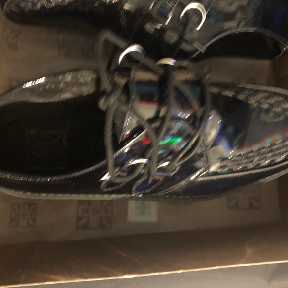 T.U.K. Black Patent Classic Stratocreeper size US 12 Men